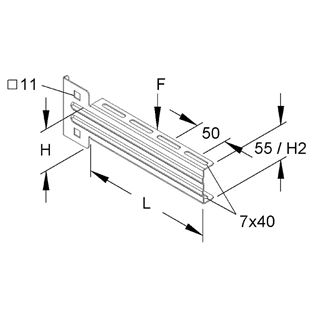 תמונה של זרוע לעמוד U50 דגם KTUM 200