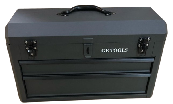 Picture of ארגז כלים מושחר 2 מגירות עם תא עליון 