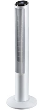 תמונה של מאוורר מגדל דיגיטלי לבן כולל שלט VEGA