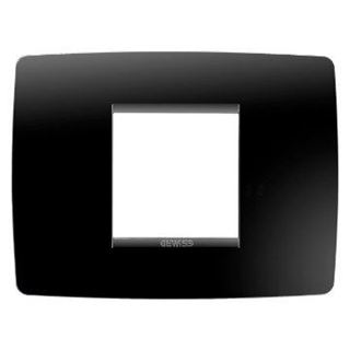 Picture of ONE plate black 2 gang