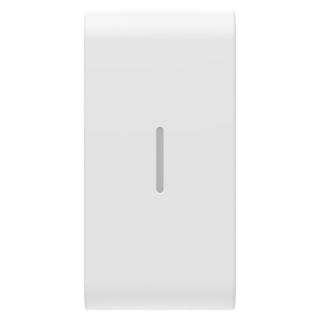 תמונה של כיסוי 1 מודול+תאורת איתור למפסק תאורה חכם-לבן מט/סאטן