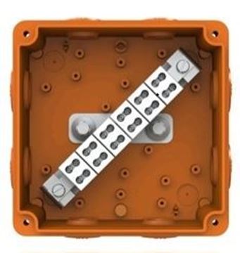 תמונה של קופסת חיבורים כתומה חסינת אש 1.5-16 140*190*86 IP65מ"מ