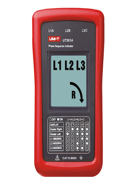 תמונה של מד סדר פאזות דיגיטלי UT261A