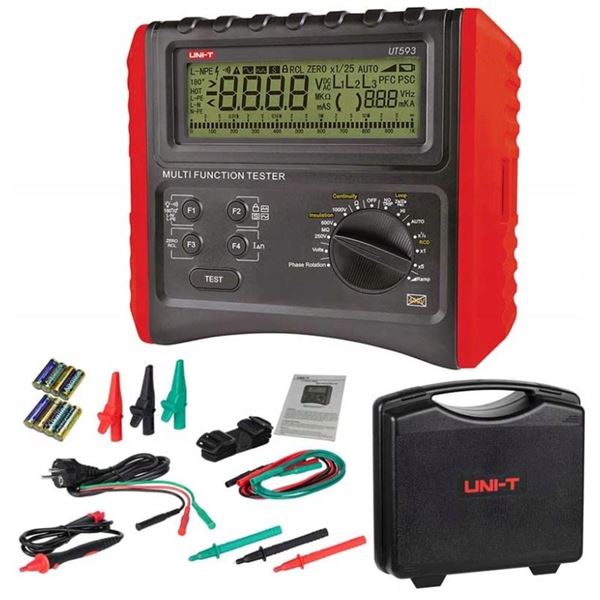 תמונה של מד התנגדות בידוד ולולאת תקלה – UNI-T UT593