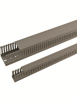 תמונה של תעלה מחורצת 25X80 PVC רוחב 25 מ"מ גובה 80 מ"מ