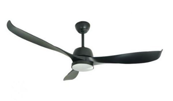 תמונה של מאורר תקרה  56" אטלנטה IP44 שלט+לד שחור NORTHER