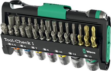 תמונה של סט טול צ'ק כולל ביט רצ'ט, בוקסות וביטים וורה