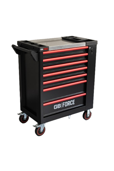 תמונה של עגלת כלים 7 מגירות 258 כלים