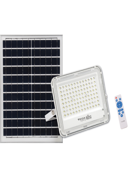 תמונה של סול פנס הצפה סולארי 6500K 400W כולל כבל 3מ'+ שלט