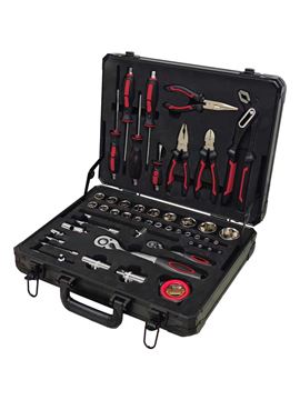 תמונה של מזוודת כלים איכותית הכוללת 92 כלים המסודרים בספוגי EVA איכותיים 