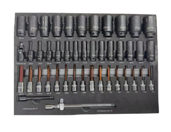 תמונה של ספוג כלים EVA הכולל 45 יח' של בוקסות שחורות מחוסמות ומאריכים