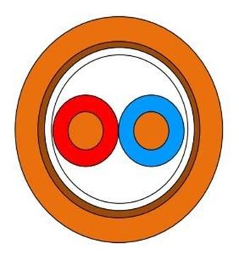 תמונה של כבל חסין אש כתום FE1803 E90 1X2X1.5