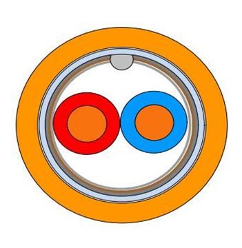 תמונה של כבל חסין אש כתום FE1803 E90 1X2X1 מסוכך