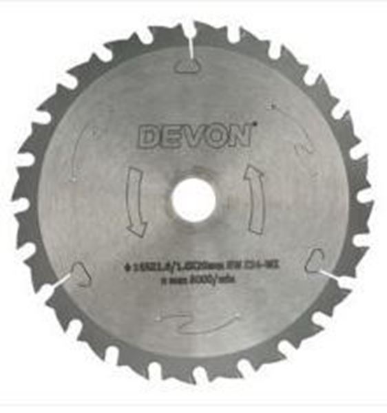 תמונה של דיסק חיתוך למסור עגול לחיתוך עץ 128 מ"מ, 16 שיניים 1.6X20