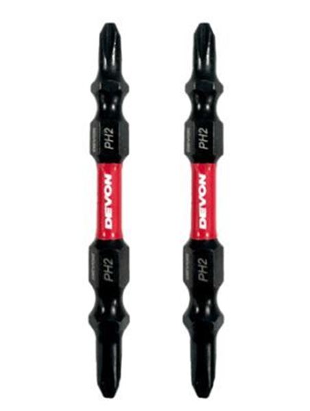 תמונה של זוג ביטים ראש צר PH2/65 מחוזק DEVON