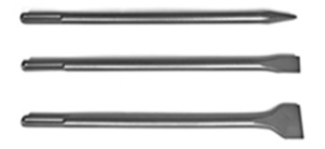 תמונה של סט אזמלים SDS-MAX מכיל 3 יחידות לקונגו שטוח רחב וכף
 