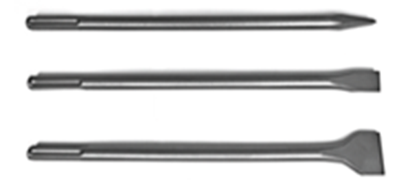 תמונה של סט אזמלים SDS-MAX מכיל 3 יחידות לקונגו שטוח רחב וכף
 