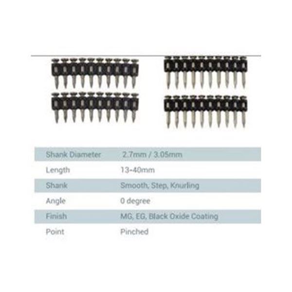 תמונה של מארז (1000 יח) מסמר לאקדח גז 25 מ"מ VEGA