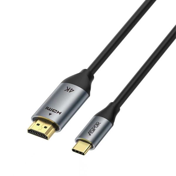 תמונה של כבל 2 מטר חיבור מהפלאפון לטלוויזיה HDMI ל- TYPE C