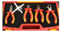 תמונה של סט פליירים 5 יחידות מבודד 1000V ספרקס
