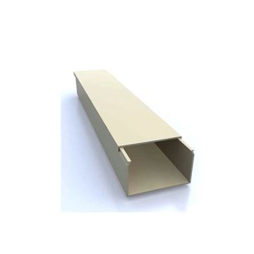 תמונה של תעלה+מכסה 100X100 PVC לבן/פלגל