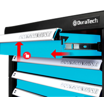 תמונה של עגלת כלים 7 מגירות בטיחותית DURATECH