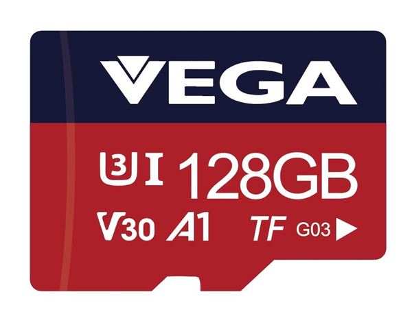 תמונה של כרטיס זיכרון למצלמות 128GB VEGA