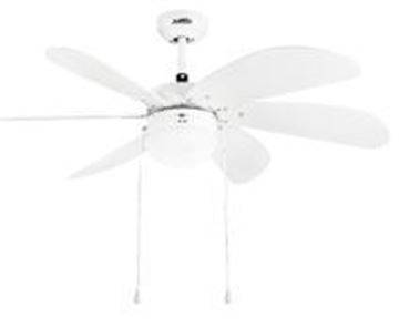 תמונה של מאוורר תקרה באלי לבן 30 אינץ 65W גוון משתנה AC