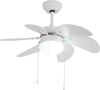 תמונה של מאוורר תקרה באלי לבן 30 אינץ 65W גוון משתנה AC