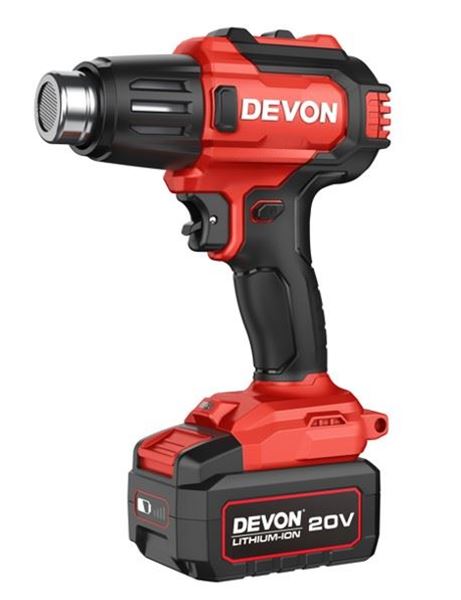 תמונה של גוף אקדח חום 20V BL דרגות טמפרטורה + 3 סוגי פיה