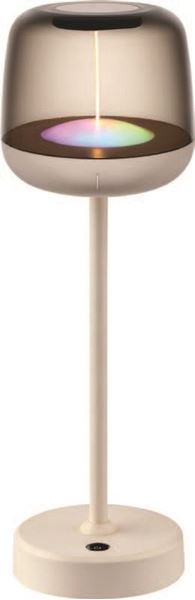 תמונה של ריינבו מנורת שולחן עם רגל נטענת IP44 2700K+RGB 0.7W קרם