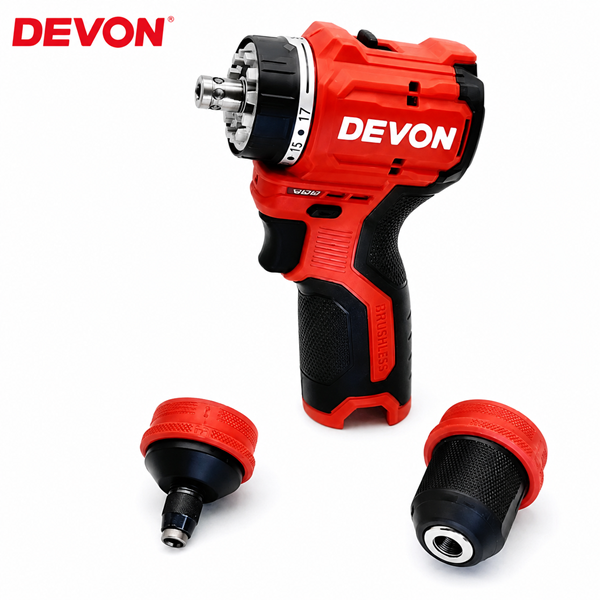תמונה של סט מברגה 2 ראשים מתחלפים 2 + 12V BL סול' 2AH+מטען בארגז