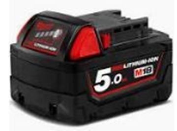 תמונה של סוללת 5.0Ah 18V Milwaukee M18B5